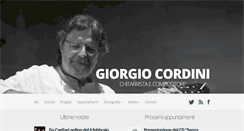 Desktop Screenshot of giorgiocordini.it